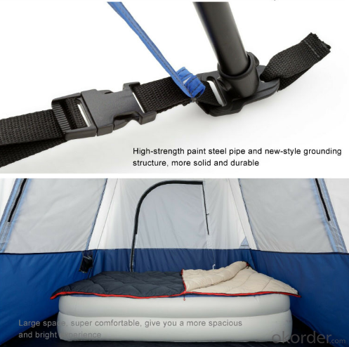 8-10 Persons Large Space, Waterproof Travel Camping Tents with 2 Bedrooms Big Size for Family