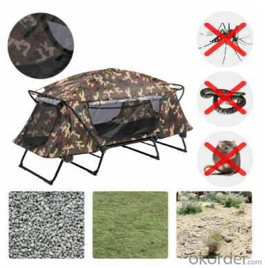 Folding Camping Tent with Sleeping Bed Portable tent above off the ground