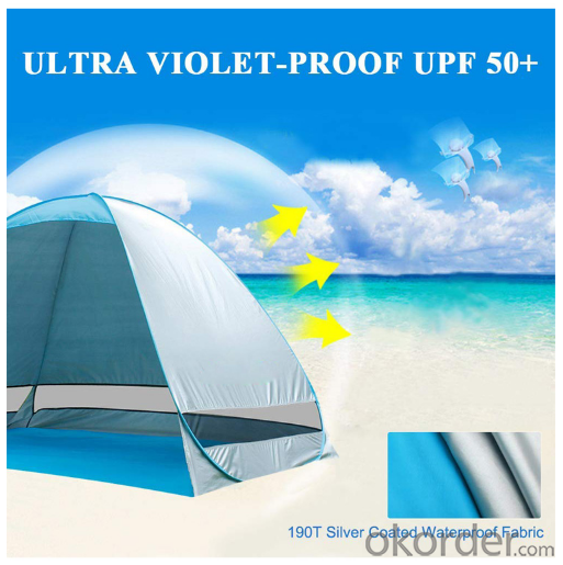 3-4 person UV protect Beach tent One Step Pop Up tent