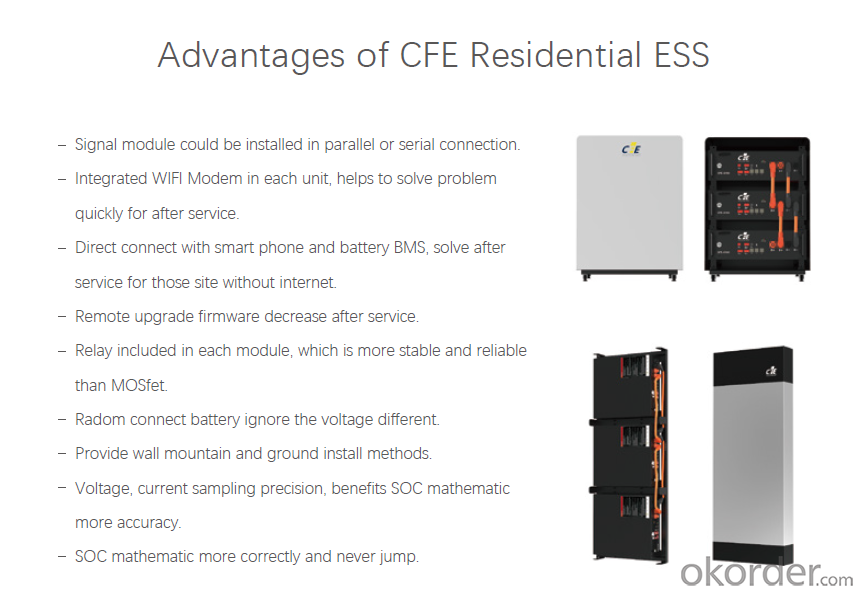 CNBM--CFE lithium battery 2.4Kwh Ess battery