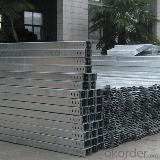 Hot dip galvanized steel trough cable tray can be customized