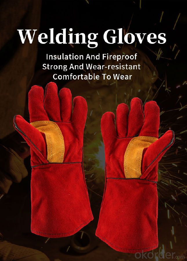 Welding protective gloves