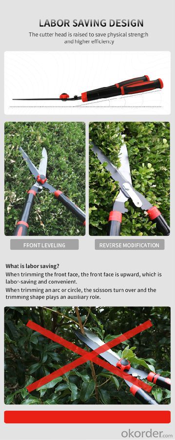 Pruning shears with retractable handle 56-73cm