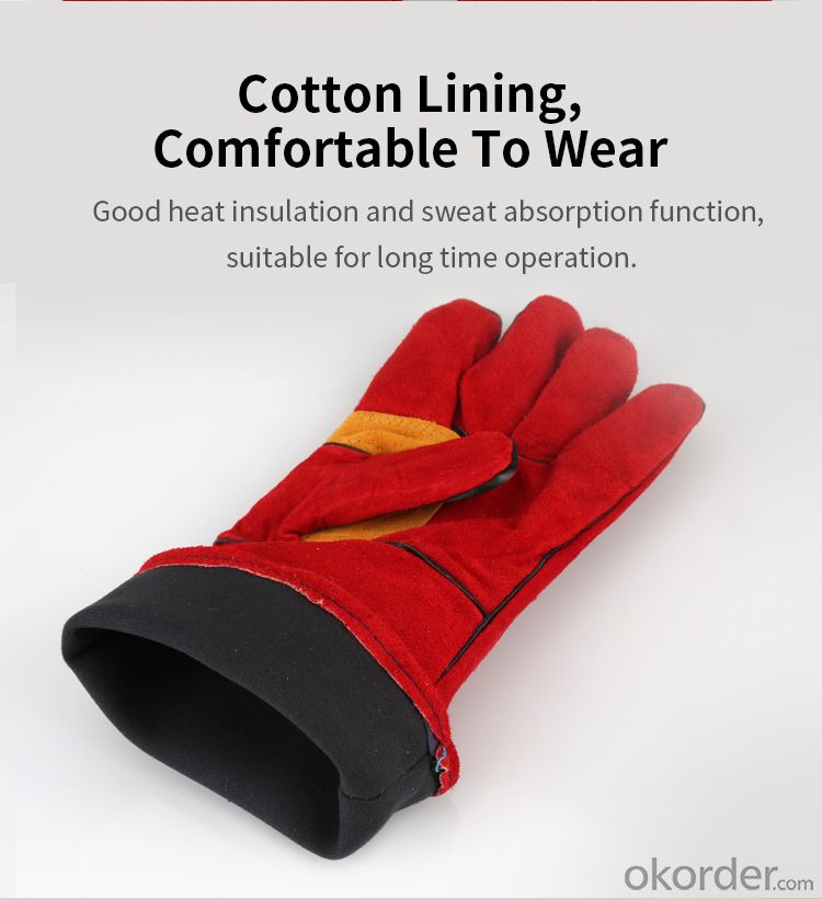 Welding protective gloves