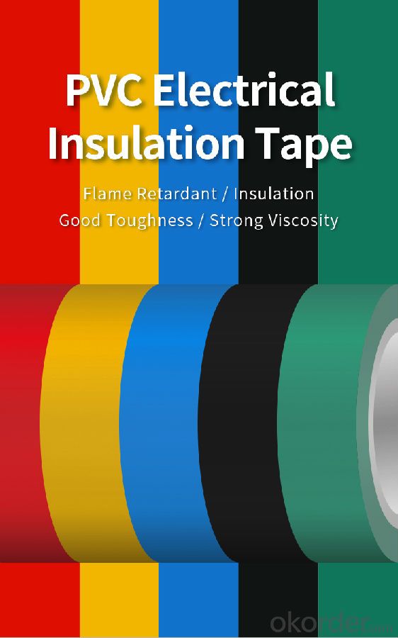 Insulating tape 19mm*9m color 5 rolls