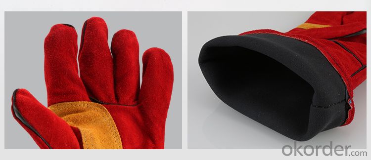 Welding protective gloves