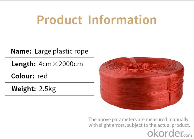 Large plastic rope (red) 2.5kg