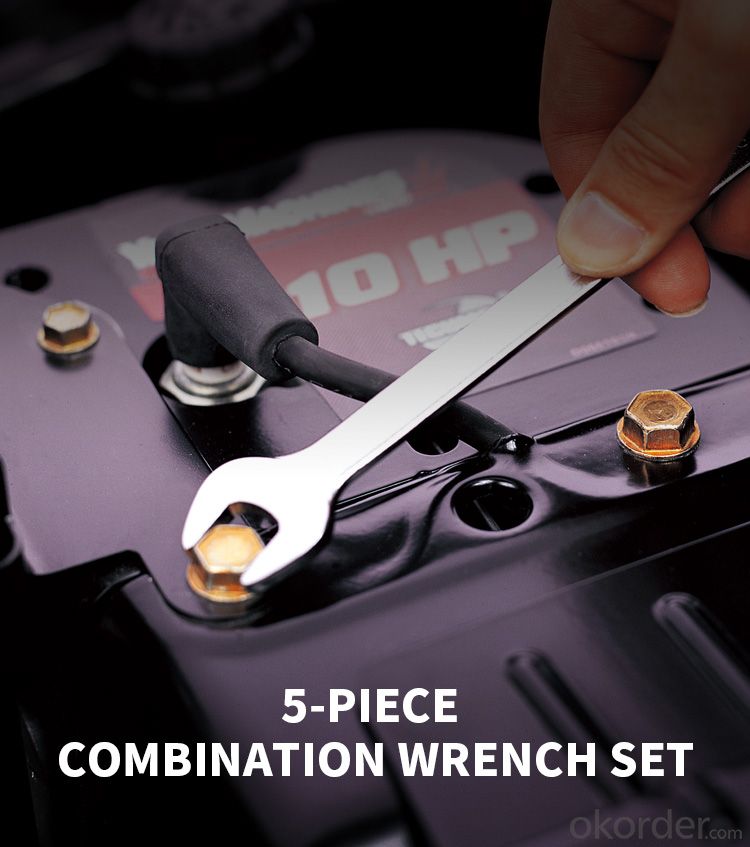 Hand Tools 5-piece combination wrench set
