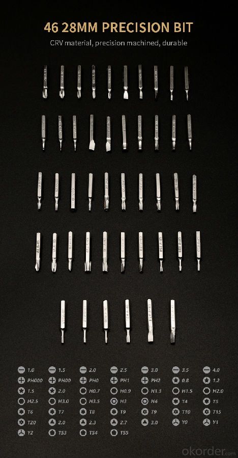 57-piece multi-function screwdriver set