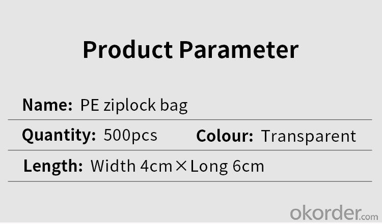 Ziplock bag No. 0 X500