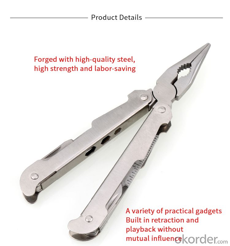 9 in 1 multifunctional pliers stainless steel