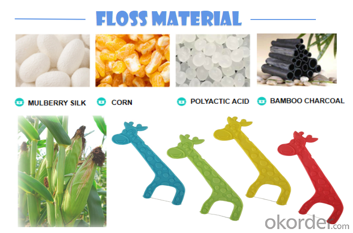 Correcting smell dental floss suitable for children