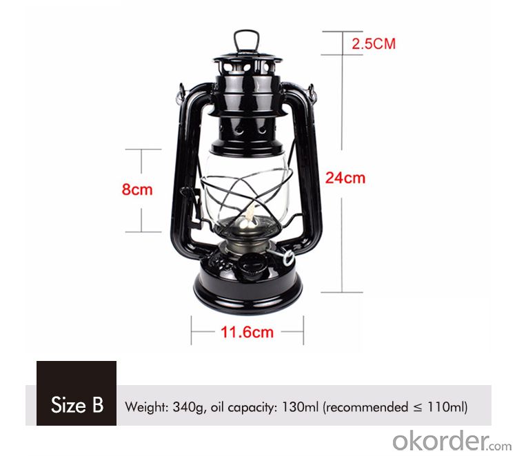 Small Kerosene Gas Oil Lamp Indoors Lantern