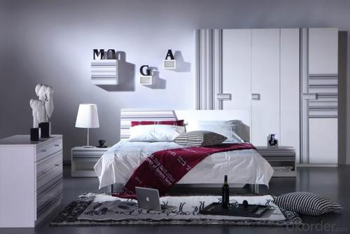 White Modern Bedroom Furniture System 1