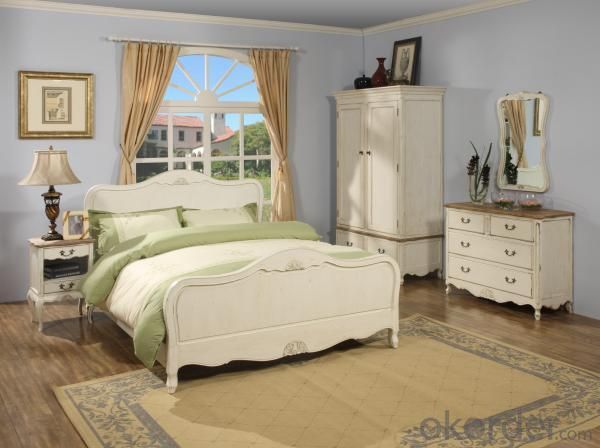 Solid Wood Bedroom Furniture Set System 1