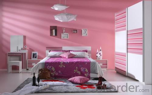 Pink Modern Bedroom Furniture Set System 1