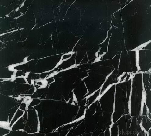Marble Tiles Black and White M006