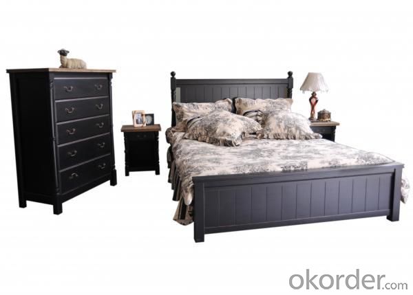 Wooden Bedroom Furniture Set KF059 System 1