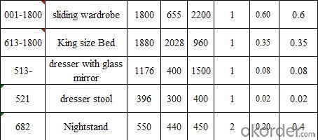 01 Modern Bedroom Furniture Set System 1