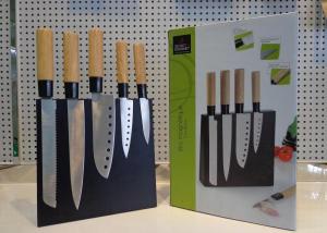 Kitchen Knife Set 6 Pieces Hollow Handle With Wood Block