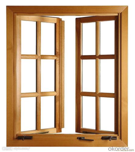 Wooden Window in Frame with Best Price System 1