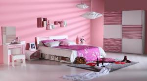 Pink Modern Bedroom Furniture Set