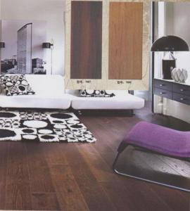 Pink Cherry Color Wood Laminate Flooring System 1