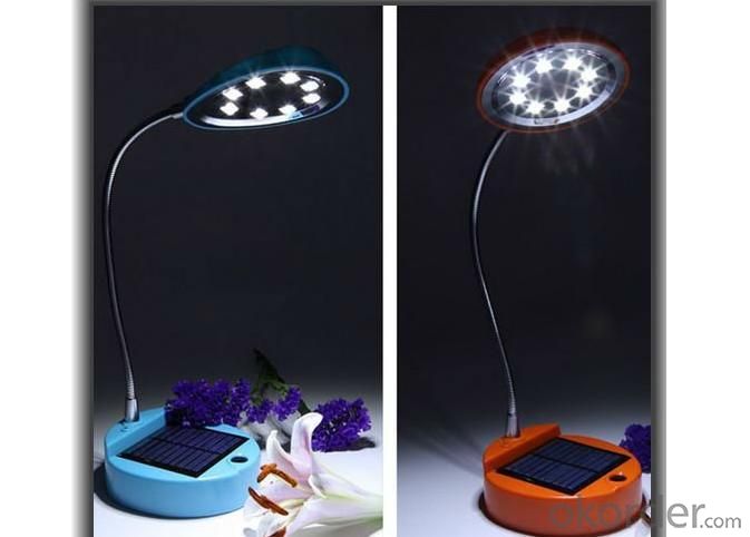 High Quality 8 Lights And Candy Colors Solar Led Desk Light System 1