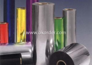 Highly Glossy Metalized  PVC Film For Packaging And Wrapping