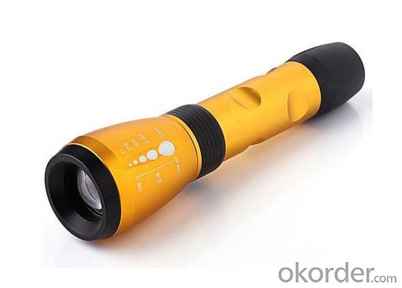 LED Aluminum Flashlight Torch 1x18650 System 1