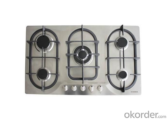 5 Burner Gas Hob with Stainless Steel System 1
