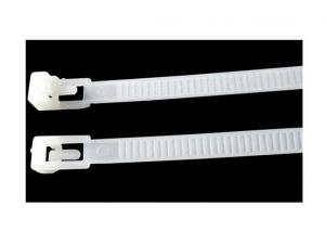 Nylon Reusable Plastic Cable Tie with White Colour System 1