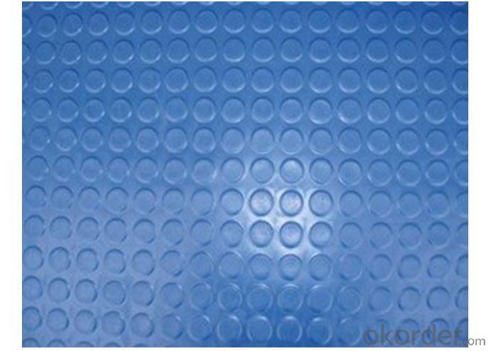 Blue Round Coin Rubber Sheet