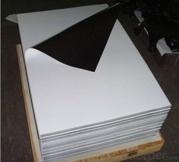 Magnetic Sheeting with  Matte White Vinyl PVC