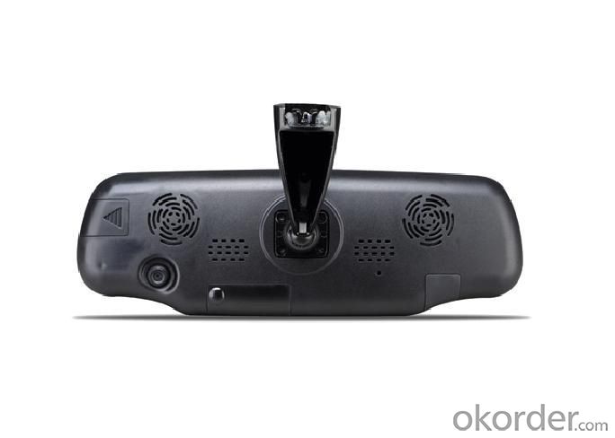 Car Rearview Mirror GPS with DVR Bluetooth AV IN