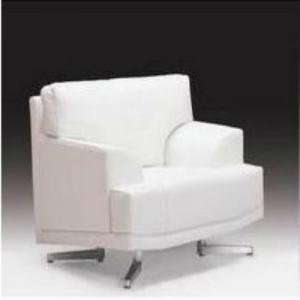 European White Fabric Sofa Set