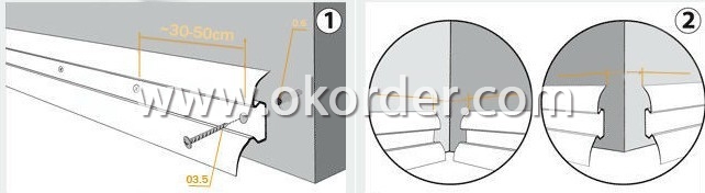 installation instruction of Skirting Board(Match 8mm Floor)