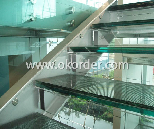  6.38mm/8.38mm/10.38mm/12.38mm clear laminated glass for stairs 