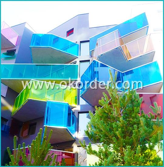  Colored Laminated Glass for Decoration 