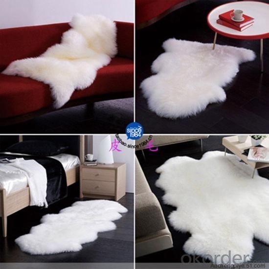 Natural Faux Sheepskin Rug