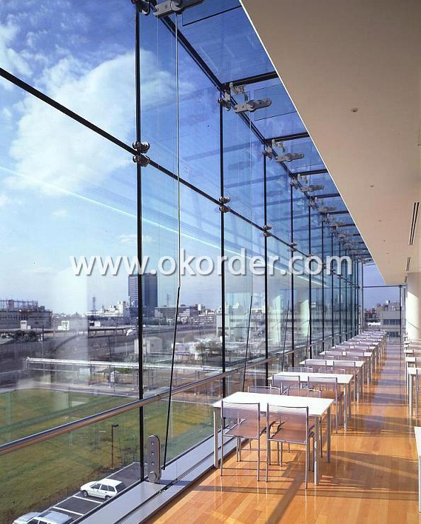  2mm clear float glass for curtain walls 