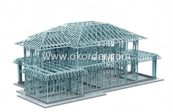  light steel structure for prefab house 