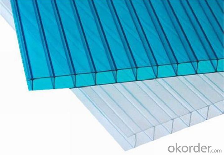 Ten Year Guarantee 4/5-Wall R-Polycarbonate Sheet With UV Protection And Different Colors System 1