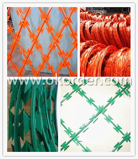  PVC razor wire 