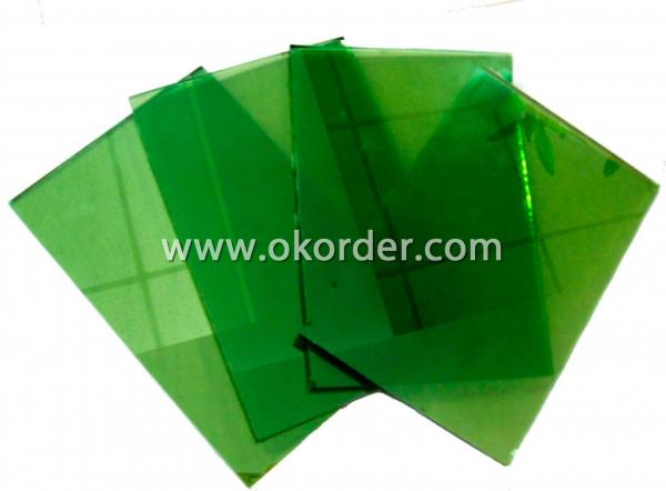  3-6mm dark green float glass 