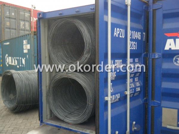 wire rod in container