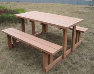 WPC Wood Plastic Compostie Outdoor Table CMAX S007 System 1