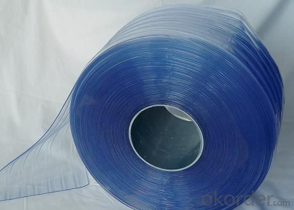 Polar PVC Strips Curtains in Blue Color System 1