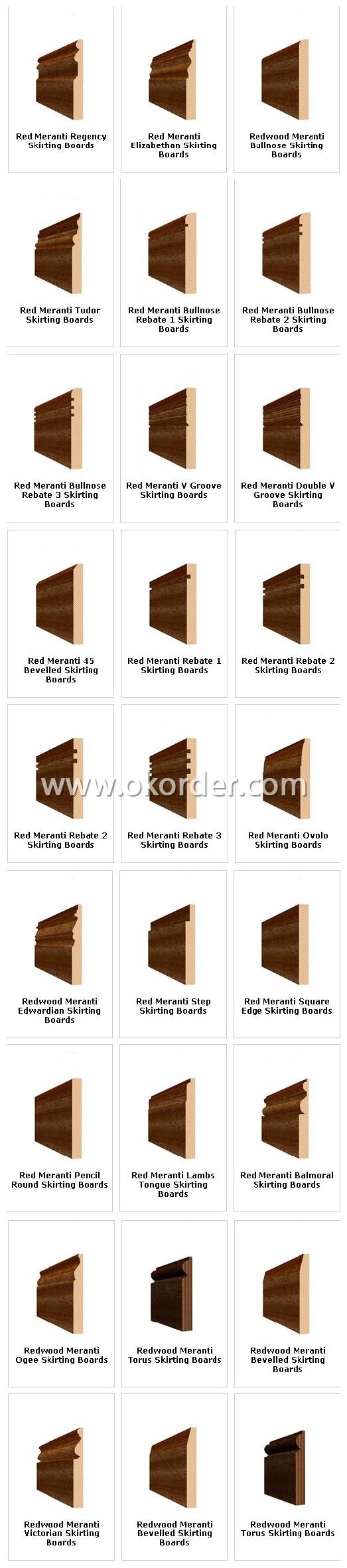  Solid Wood Skirting 