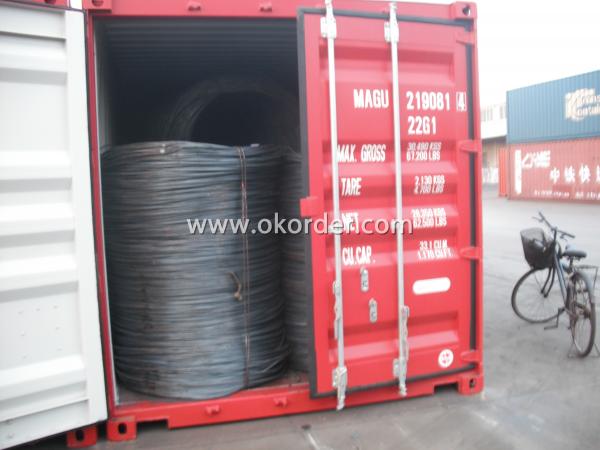 wire rod in container